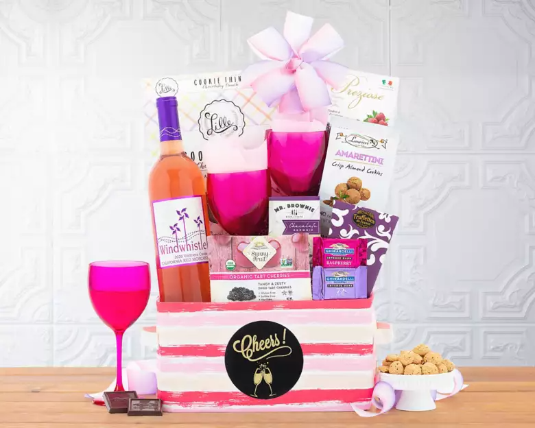 Cheers Moscato Wine Gift Basket