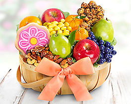 Deluxe Fruit and Sweets Gift Basket