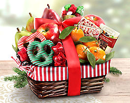 Sweet Holiday Delights Fruit Basket